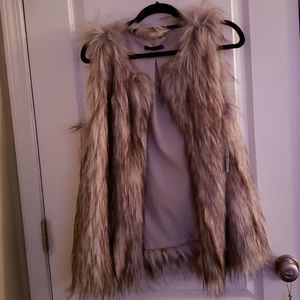 Faux fur vest